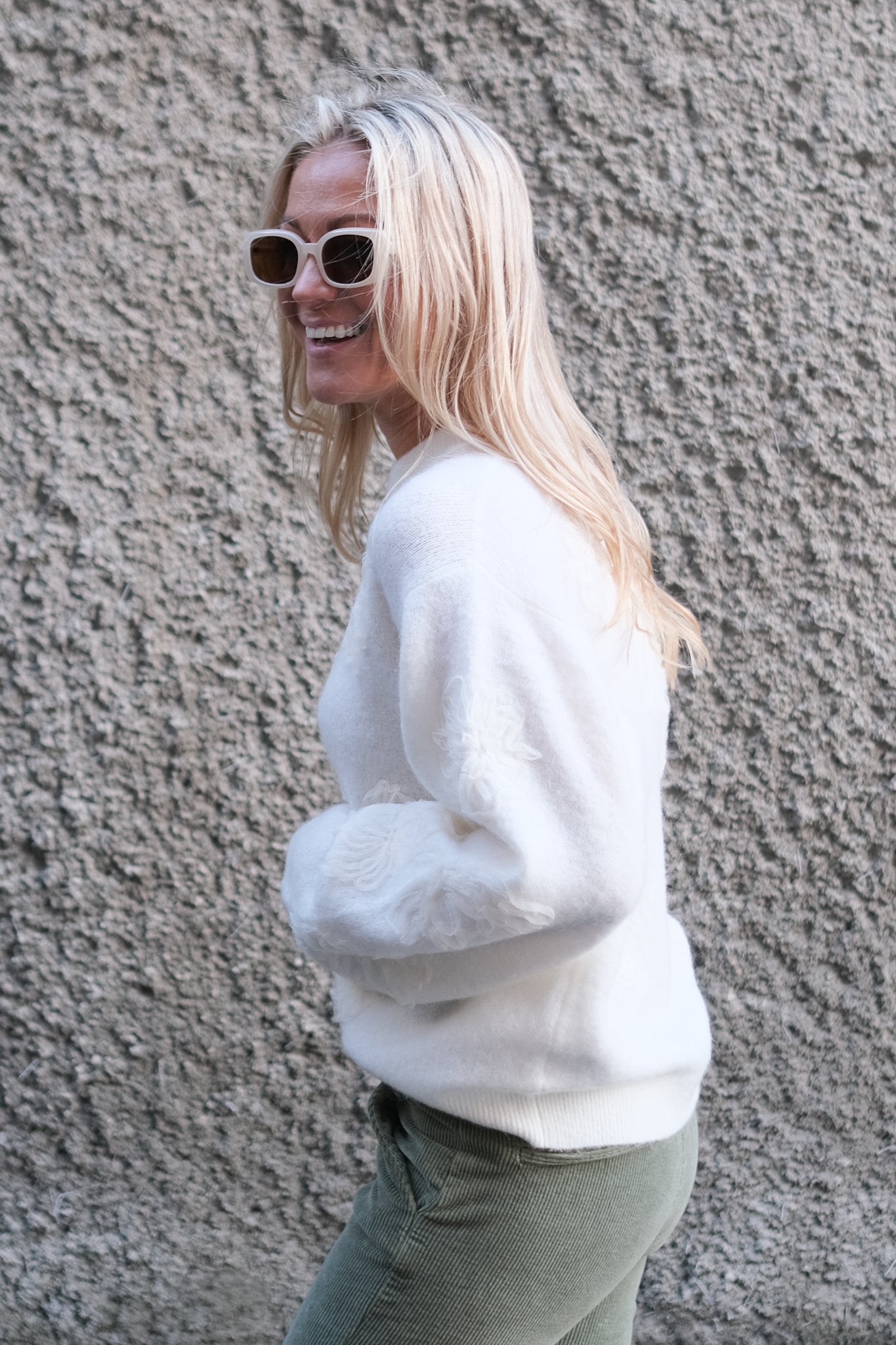 Bellarose Knit O-neck Sweater Tofu