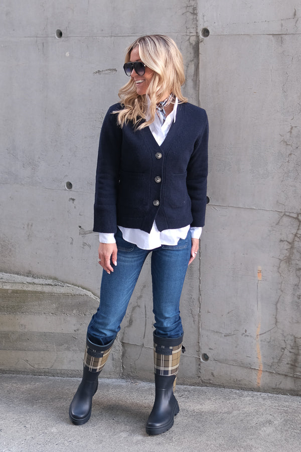Tate Cardigan Dark Navy