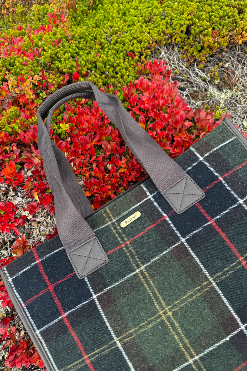 Turnberry Tartan Tote Bag Olive