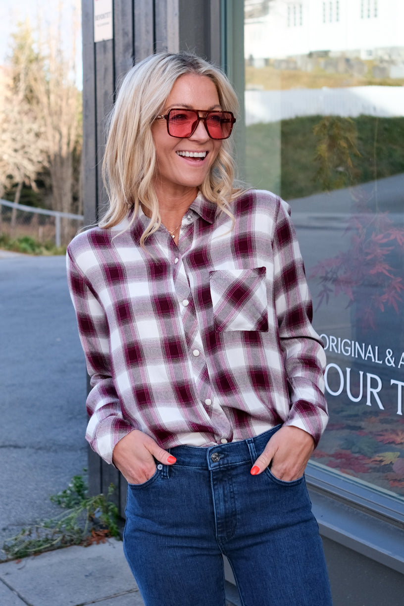 Hunter Shirt Raspberry Wine