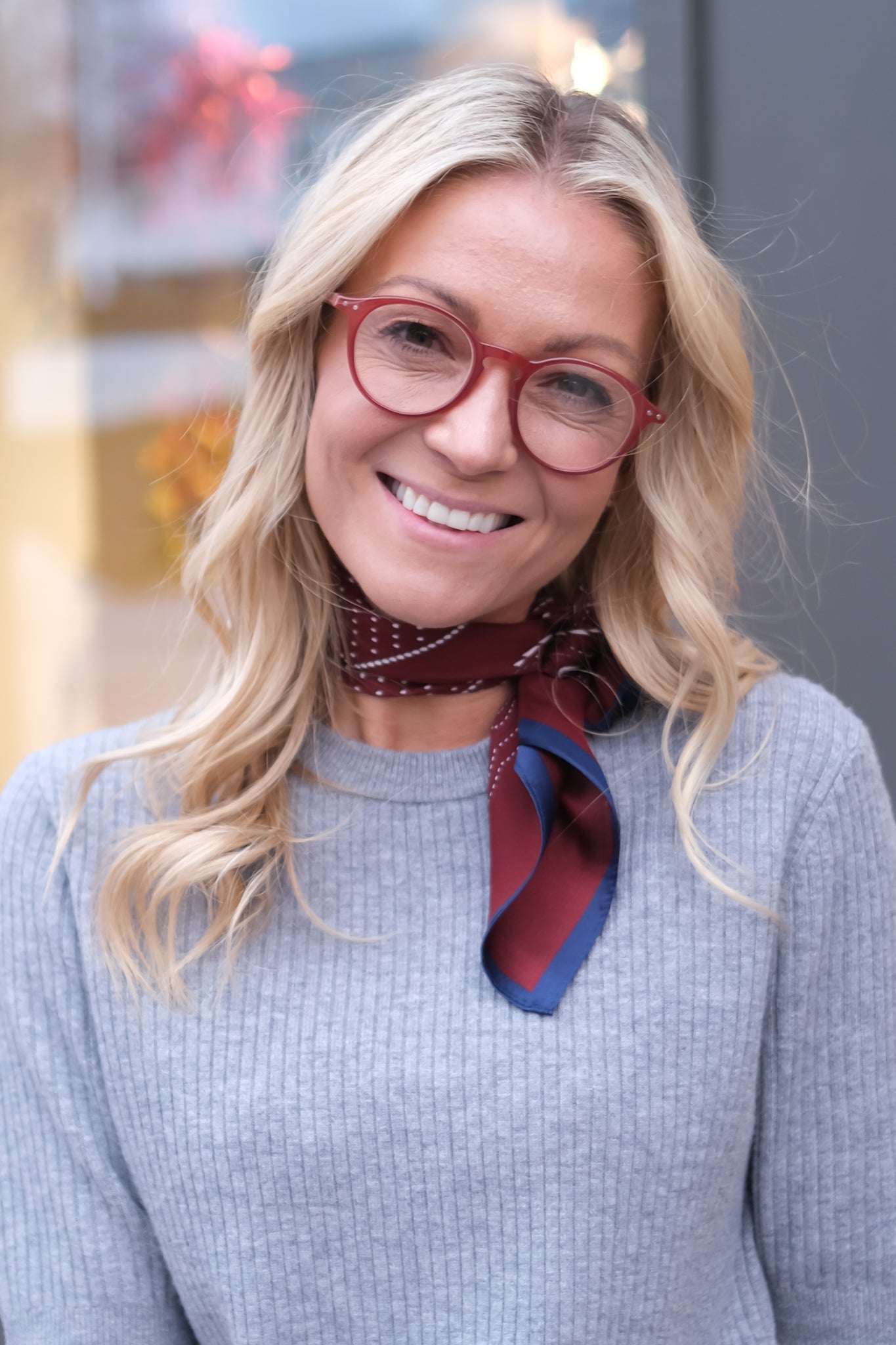 Reading Glasses #D Carmine Red