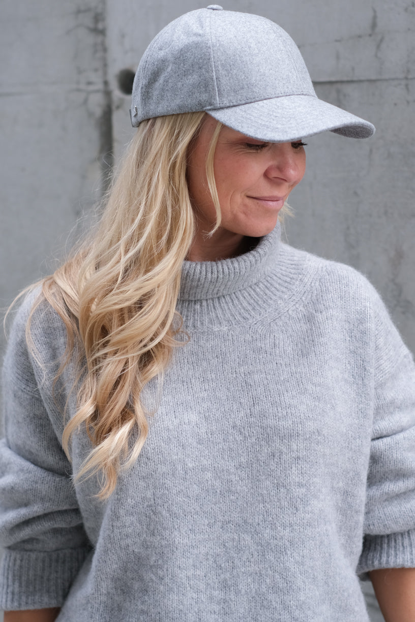 Clay Grey Wool Caps