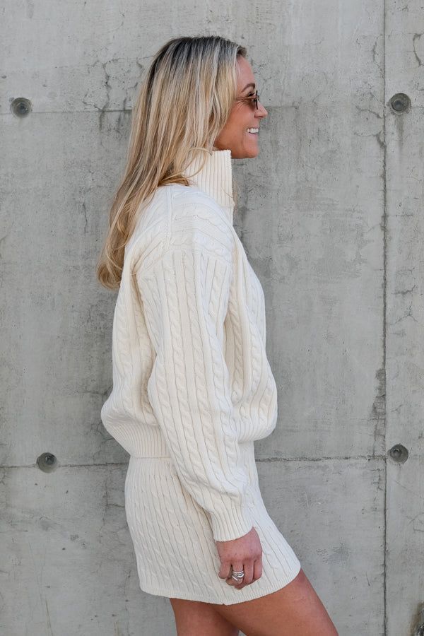 Madelyn Cable Sweater Offwhite