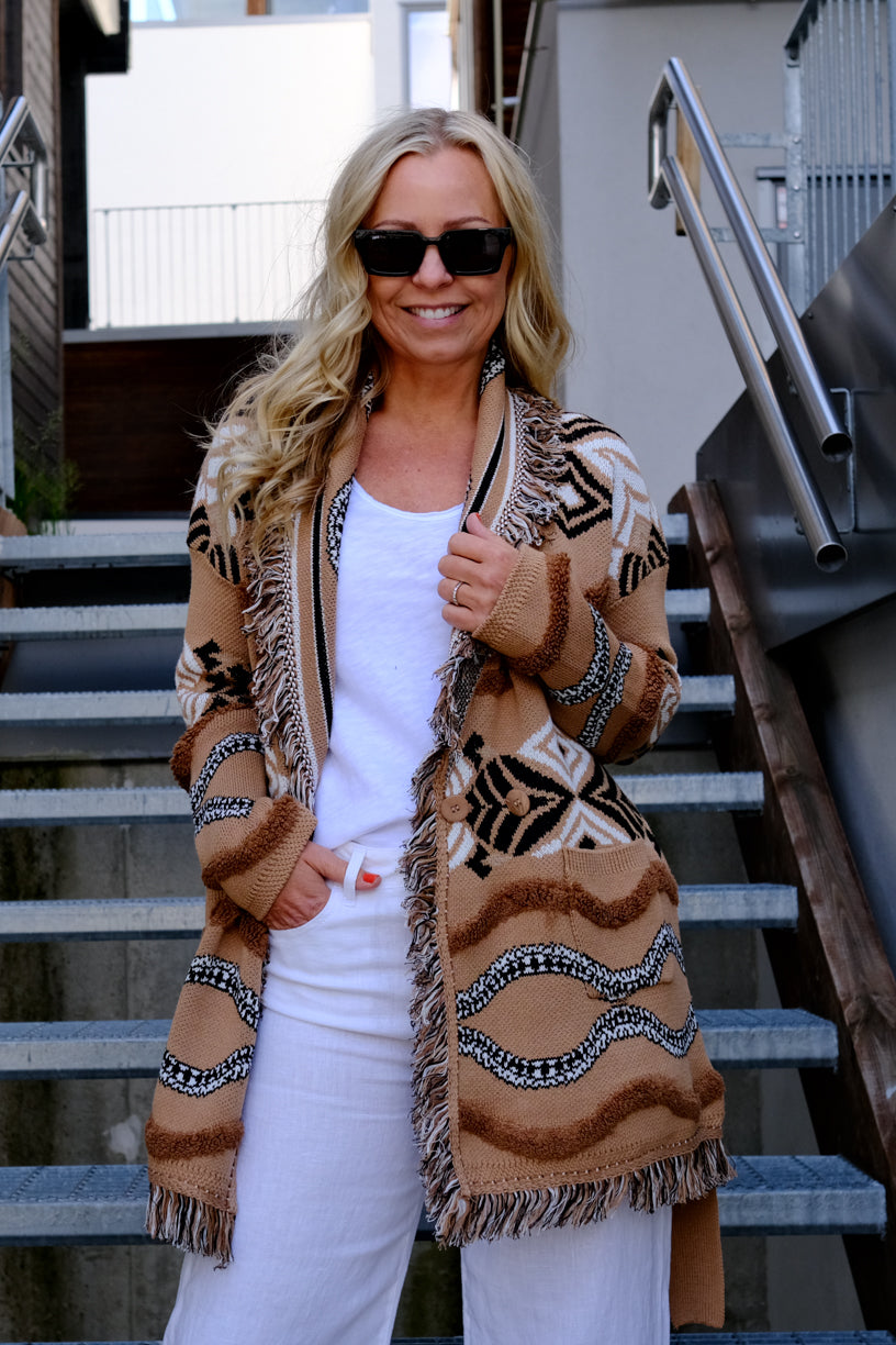 Harmoni Cardigan Camel