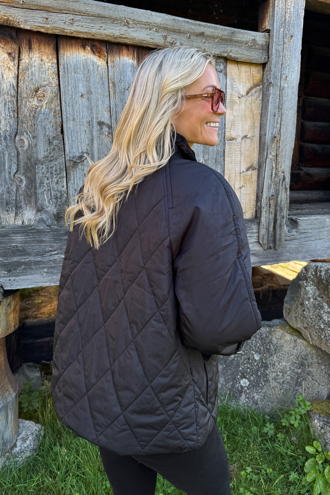 Martha Quilted Jacket Black