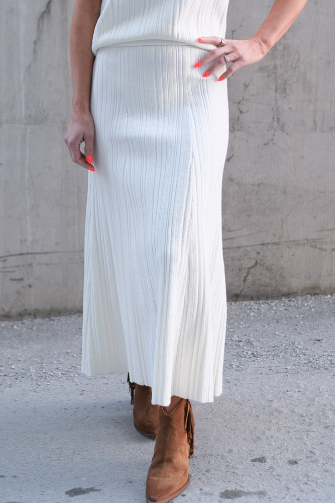 Manon Knitted Skirt Off-White