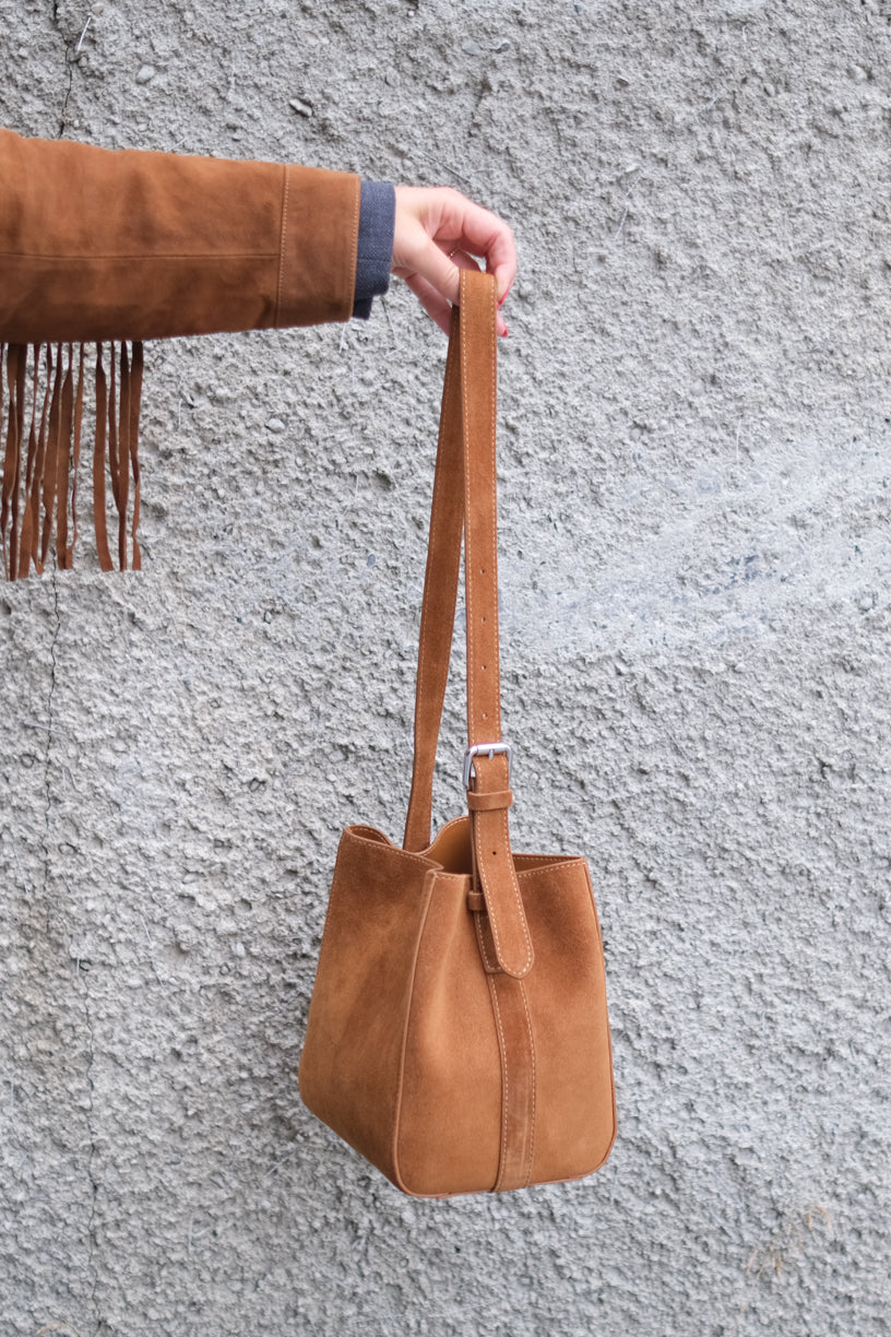 Sac Mini Suede Cognac