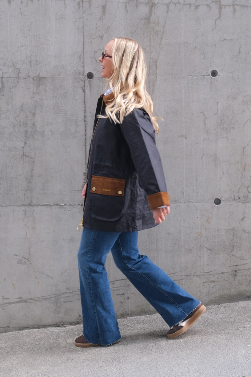 Treeton Wax Jacket Navy