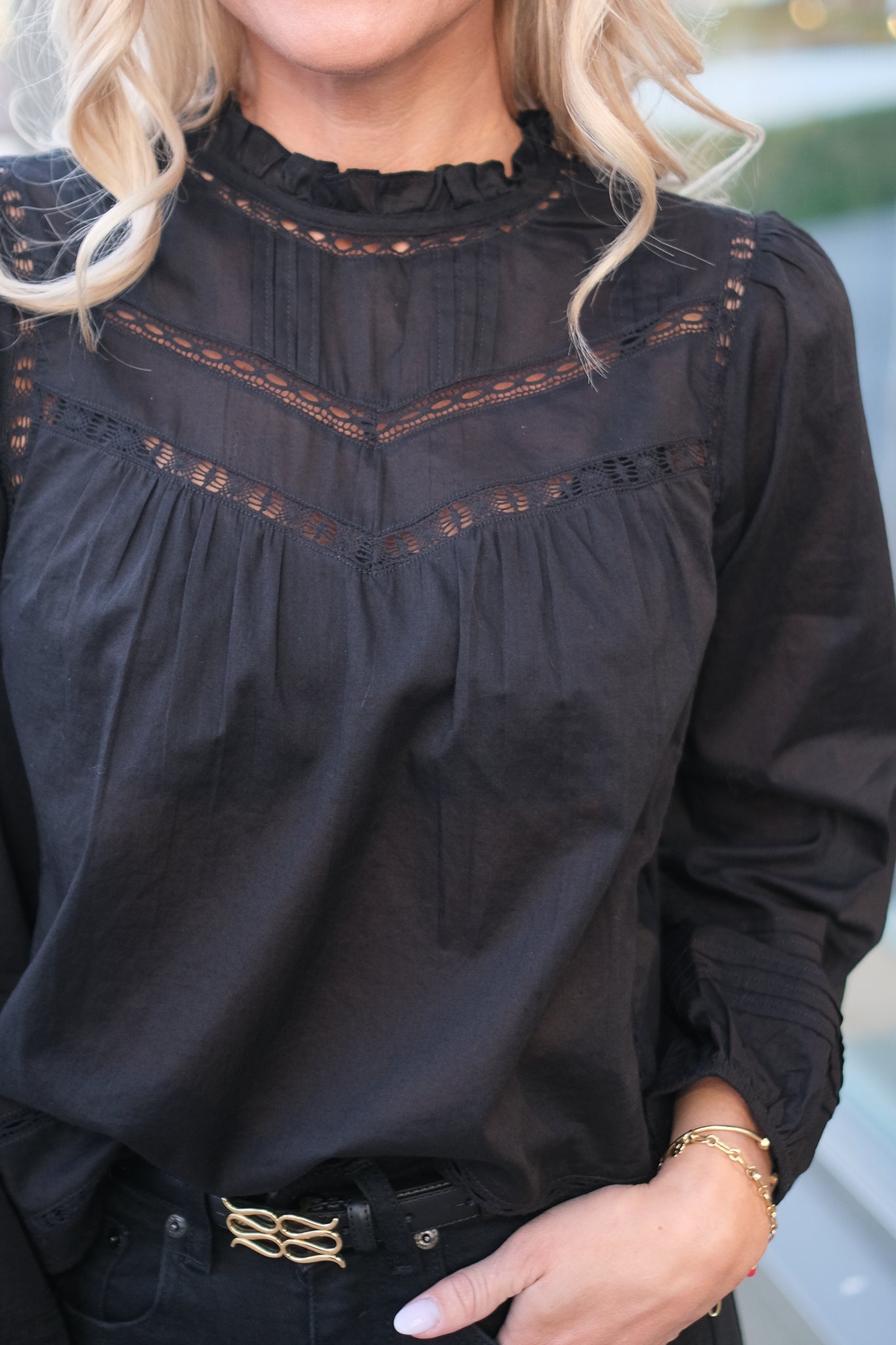 Reyna Blouse Black