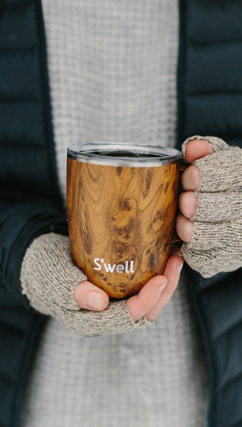 Teakwood Mug With Handle 350ml