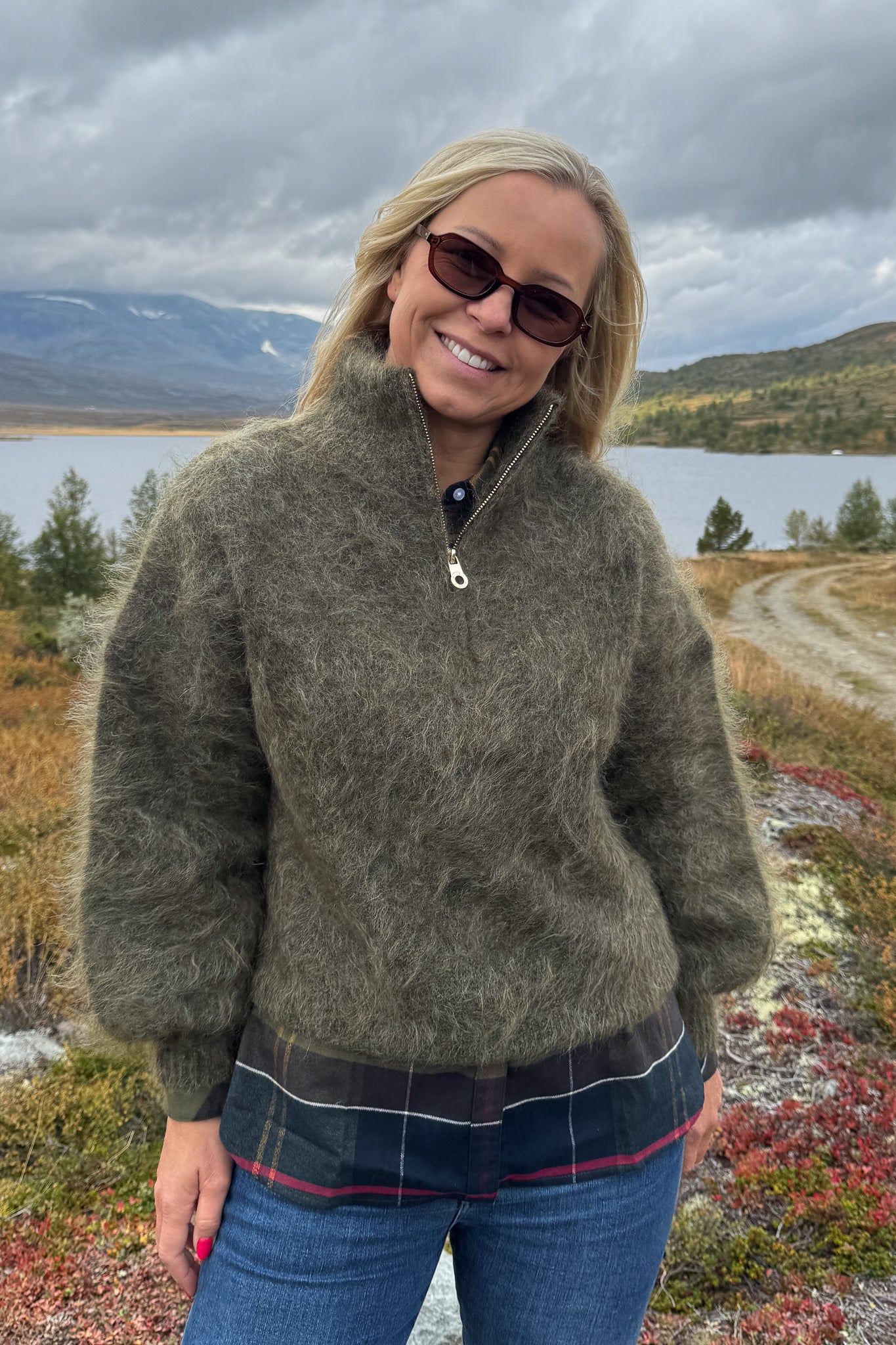 Li Chunky Sweater Moss Green