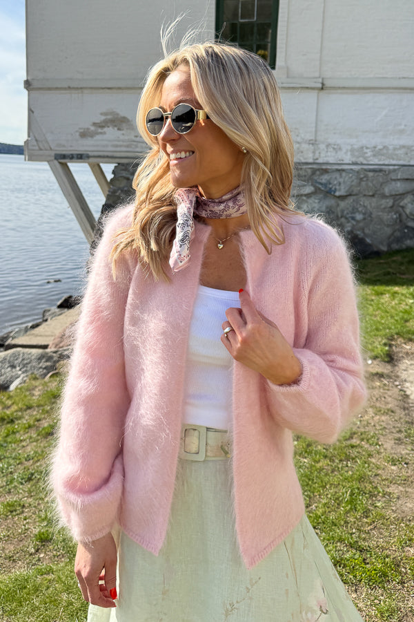 Fredrikke Chunky Cardigan Pink