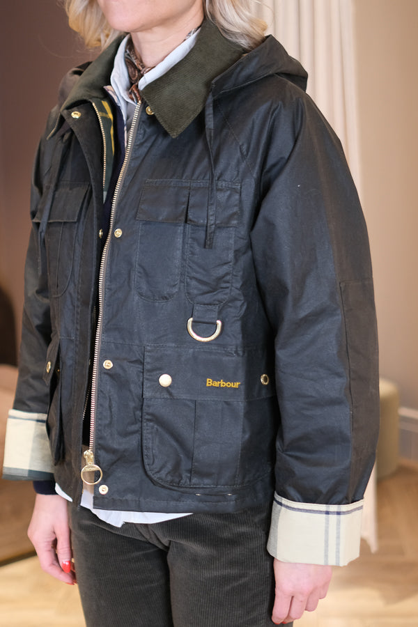 Liza Wax Jacket Olive