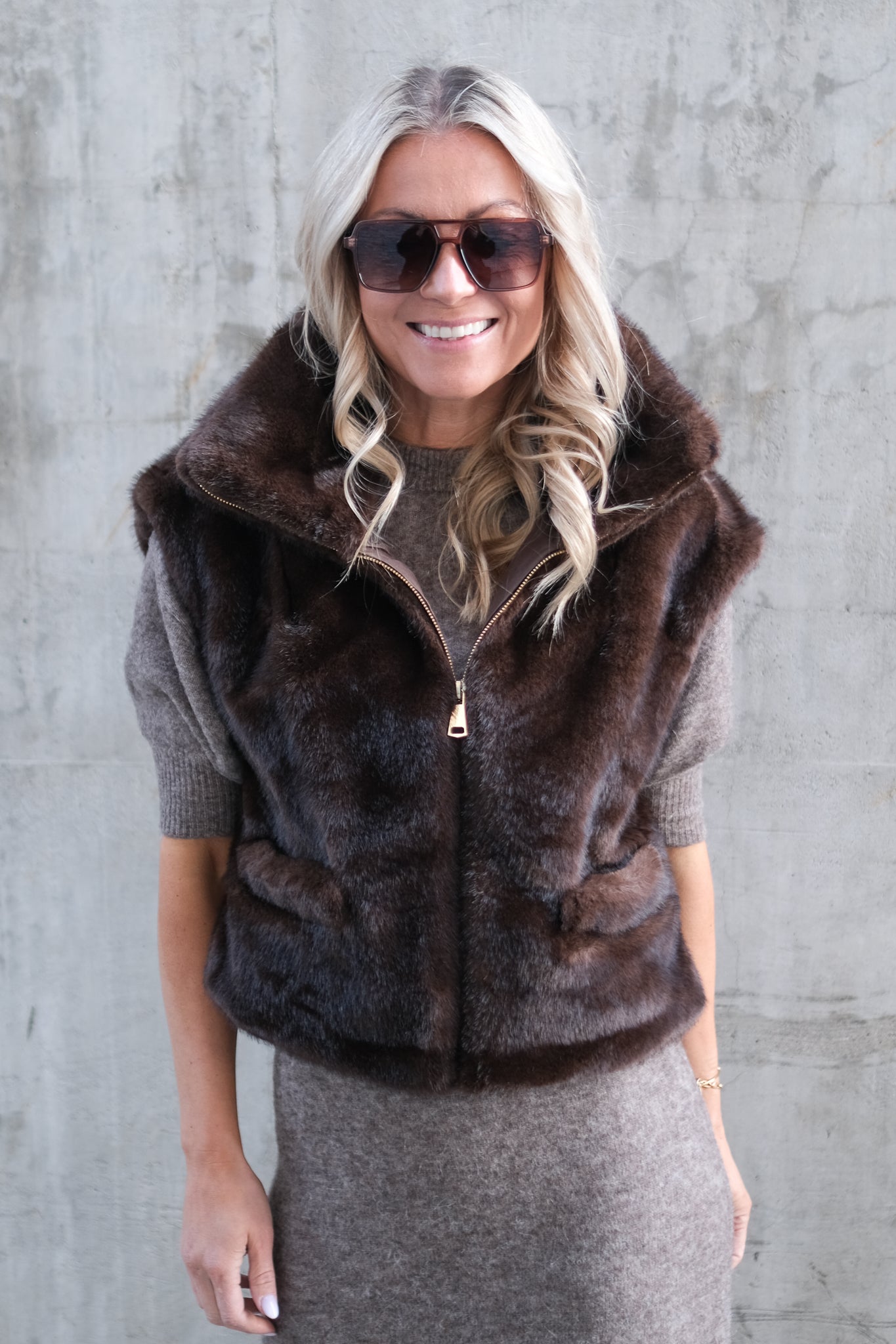 St. Moritz Vest Brun