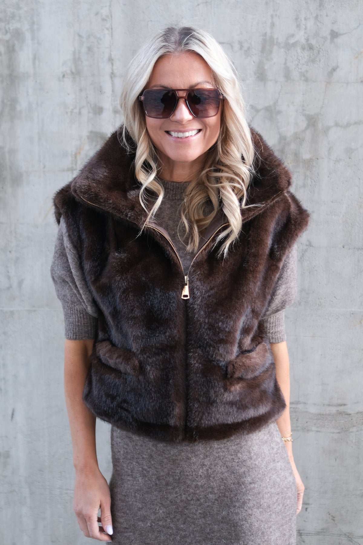 St. Moritz Vest Brun