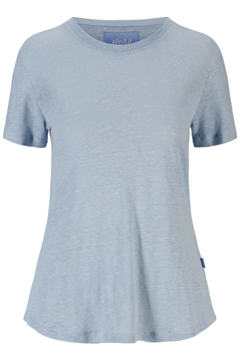 Jane Linen Tee Kentucky Blue