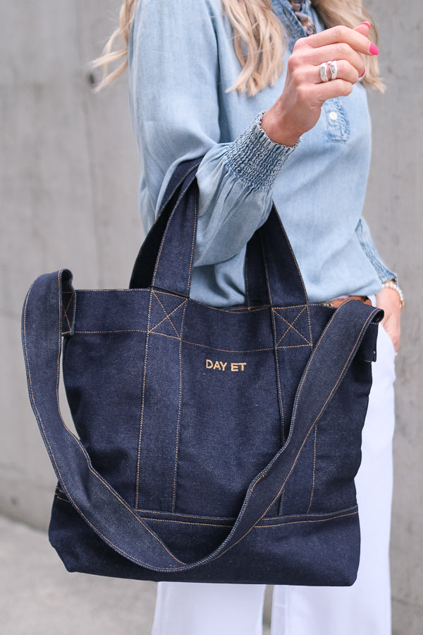 Dark Denim Crossbody Bag