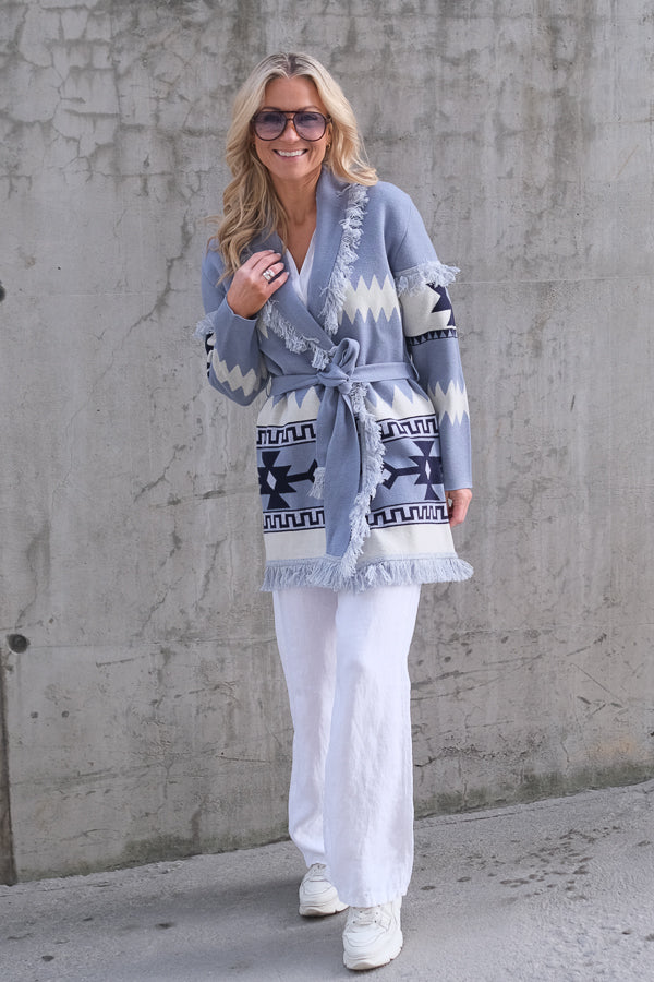 Avy Cardigan Blue Mix