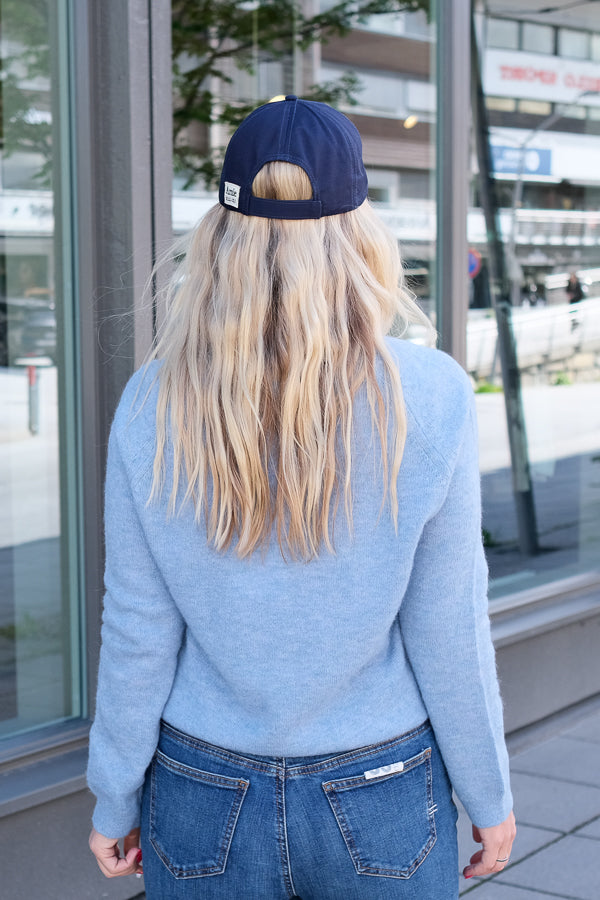 Fiona Heart Sweater Vintage Blue