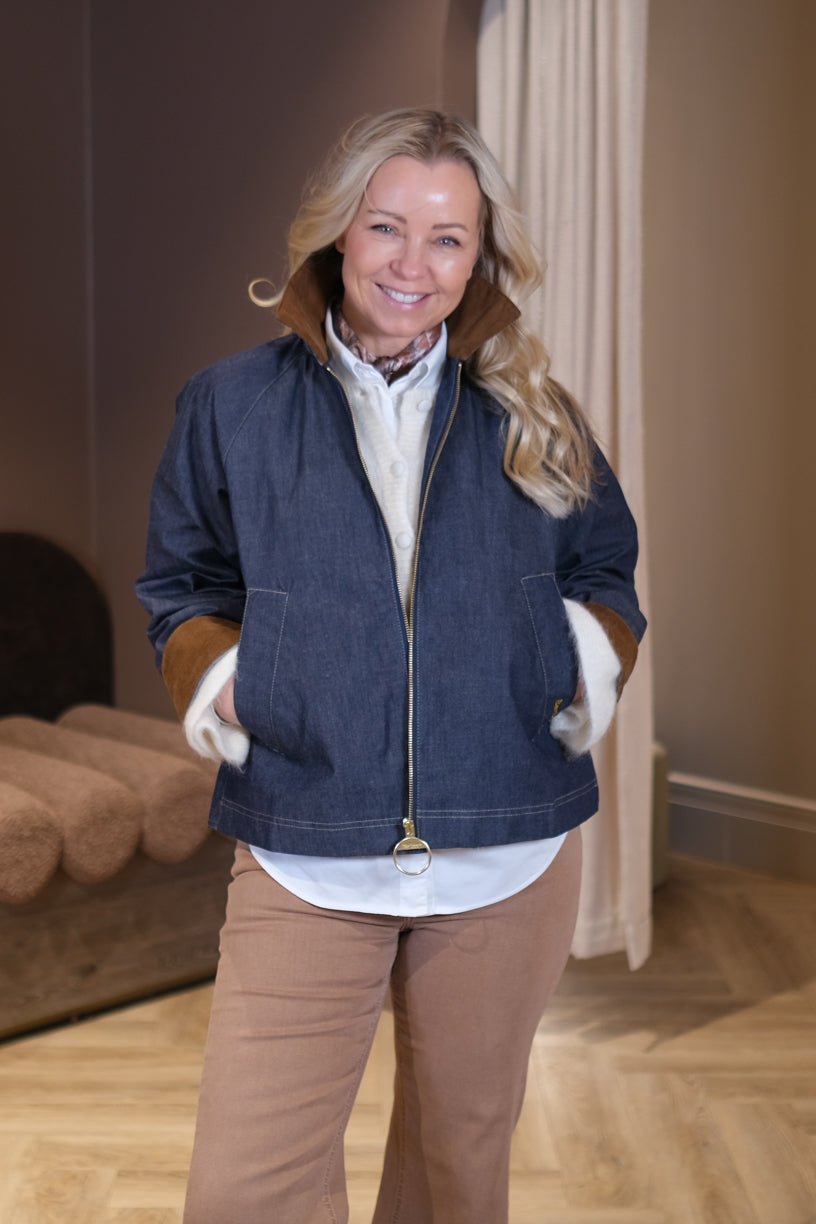 Freckleton Casual Jacket Dark Indigo/Safari