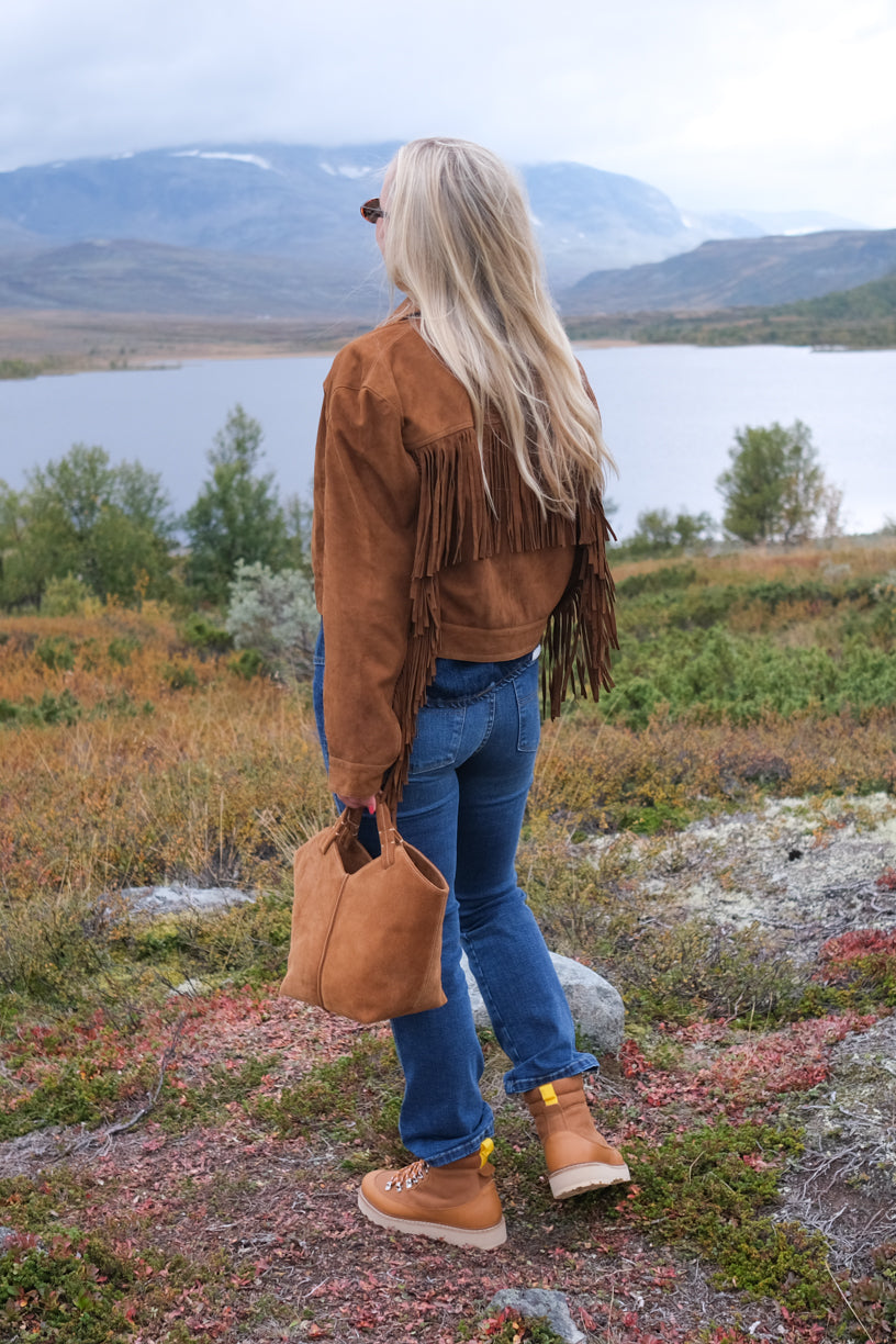 Maya Bag Suede Cognac