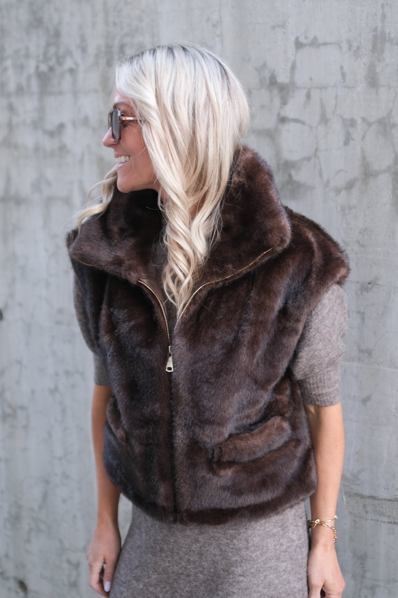 St. Moritz Vest Brun
