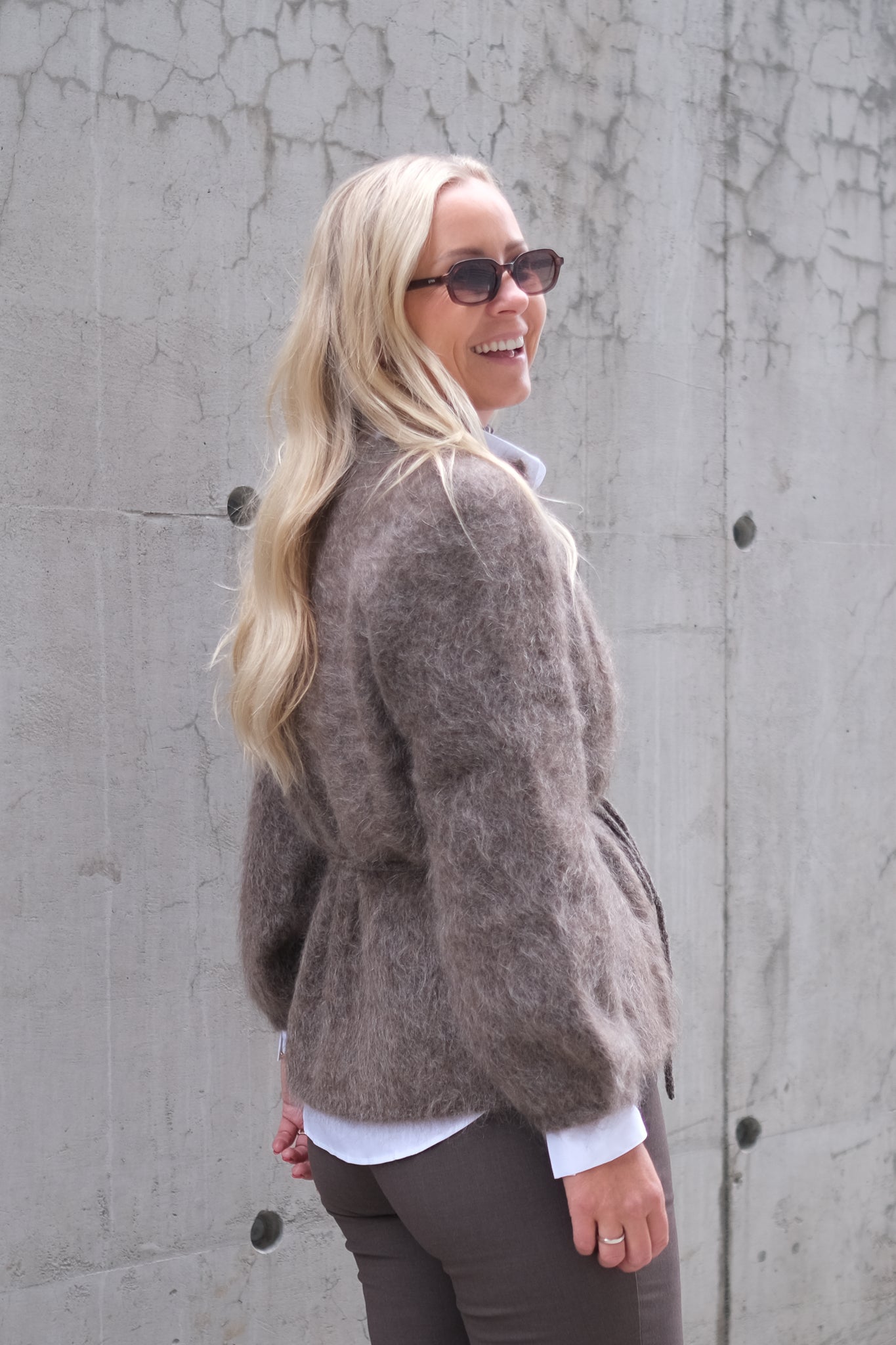 Fredrikke Chunky Cardigan Brown