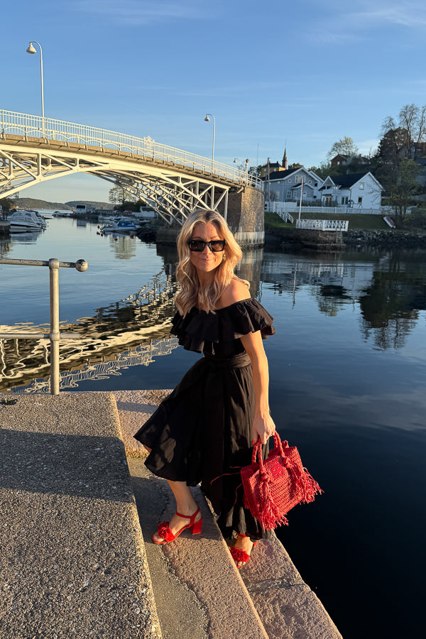 Cotton Senorita Dress Washed Black
