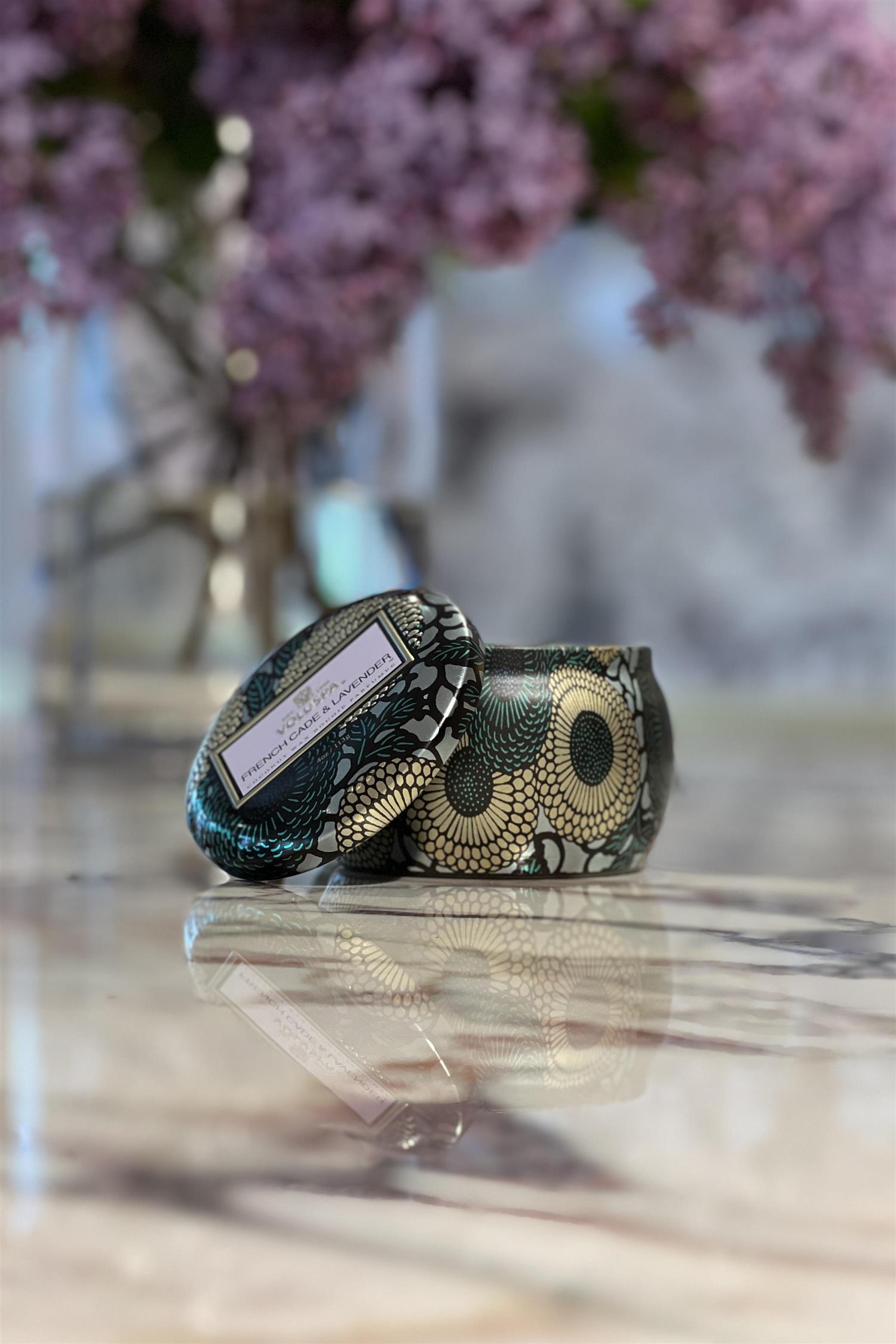 French Cade & Lavender Mini Tin Candle 25tim