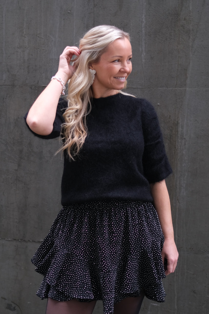 Fluffy Tee Knit Black
