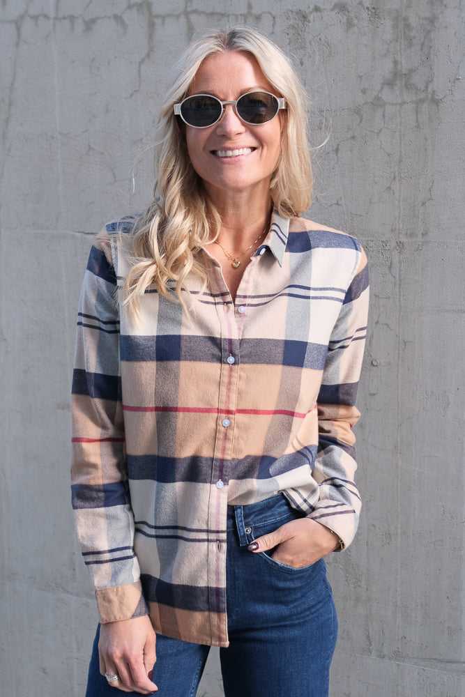 Anna Shirt Hessian Tartan