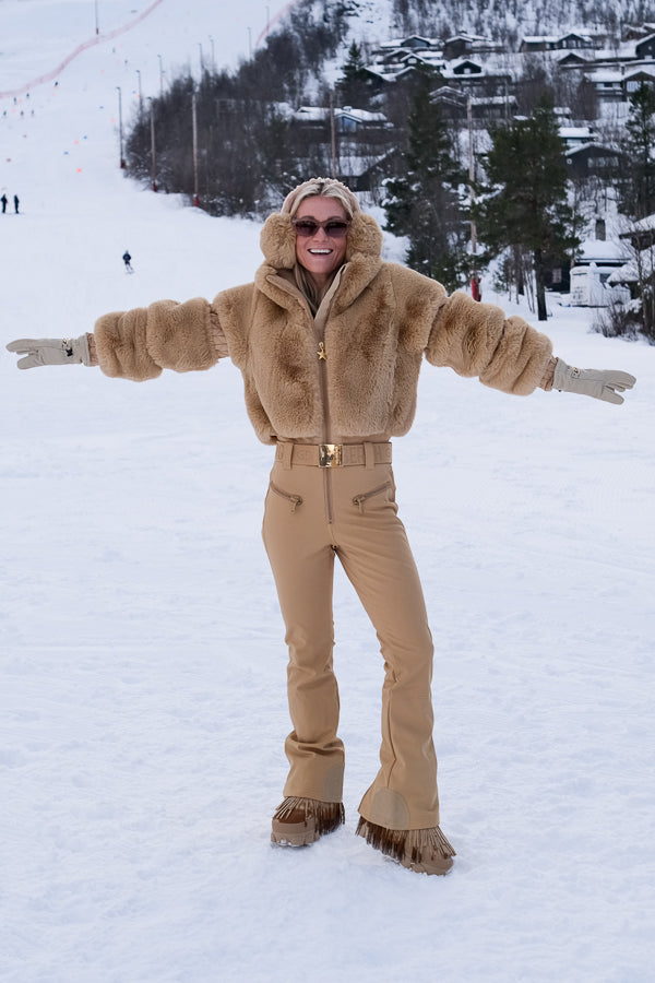 Fluffy Ear Warmers Caramello