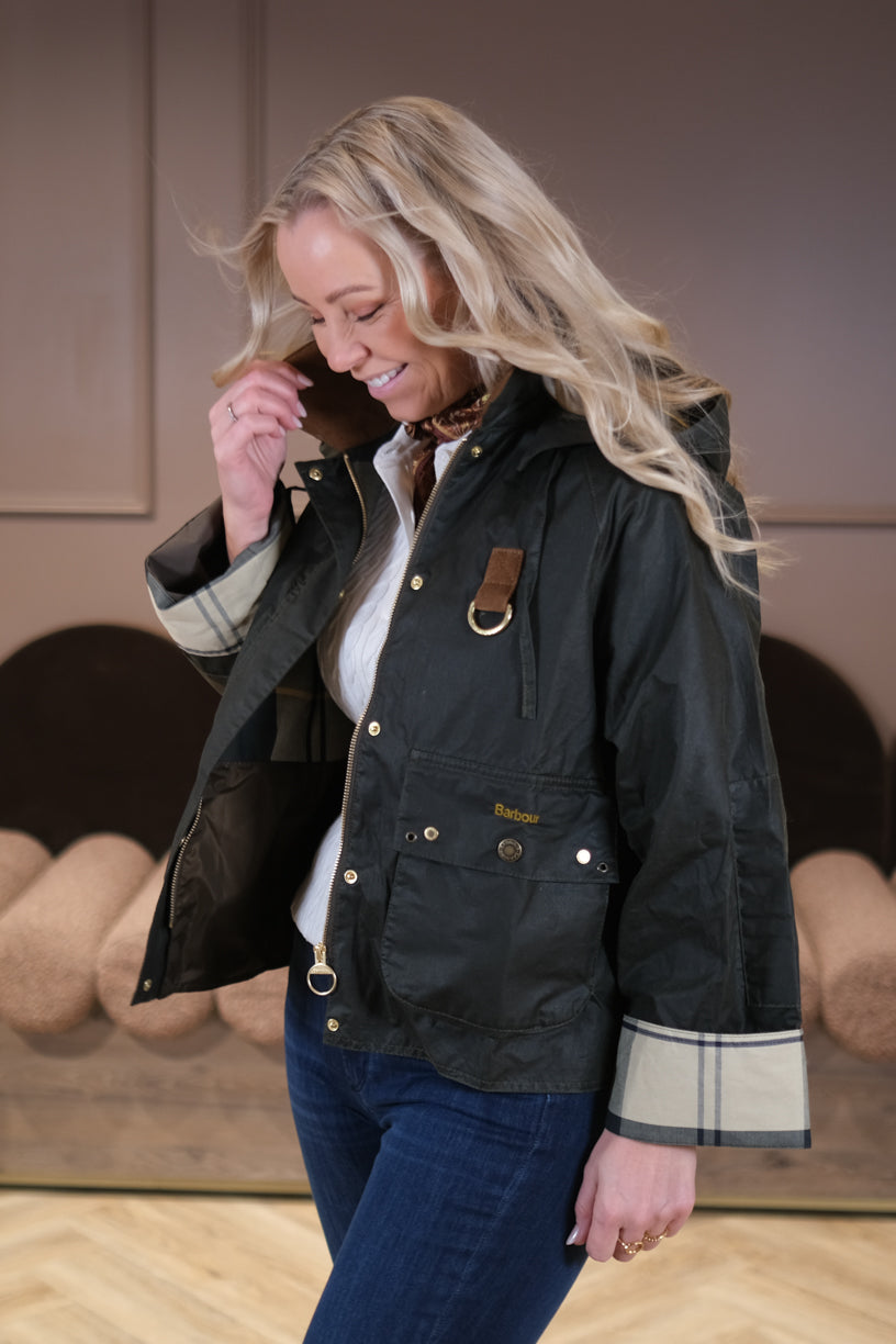 Erma Wax Jacket Olive