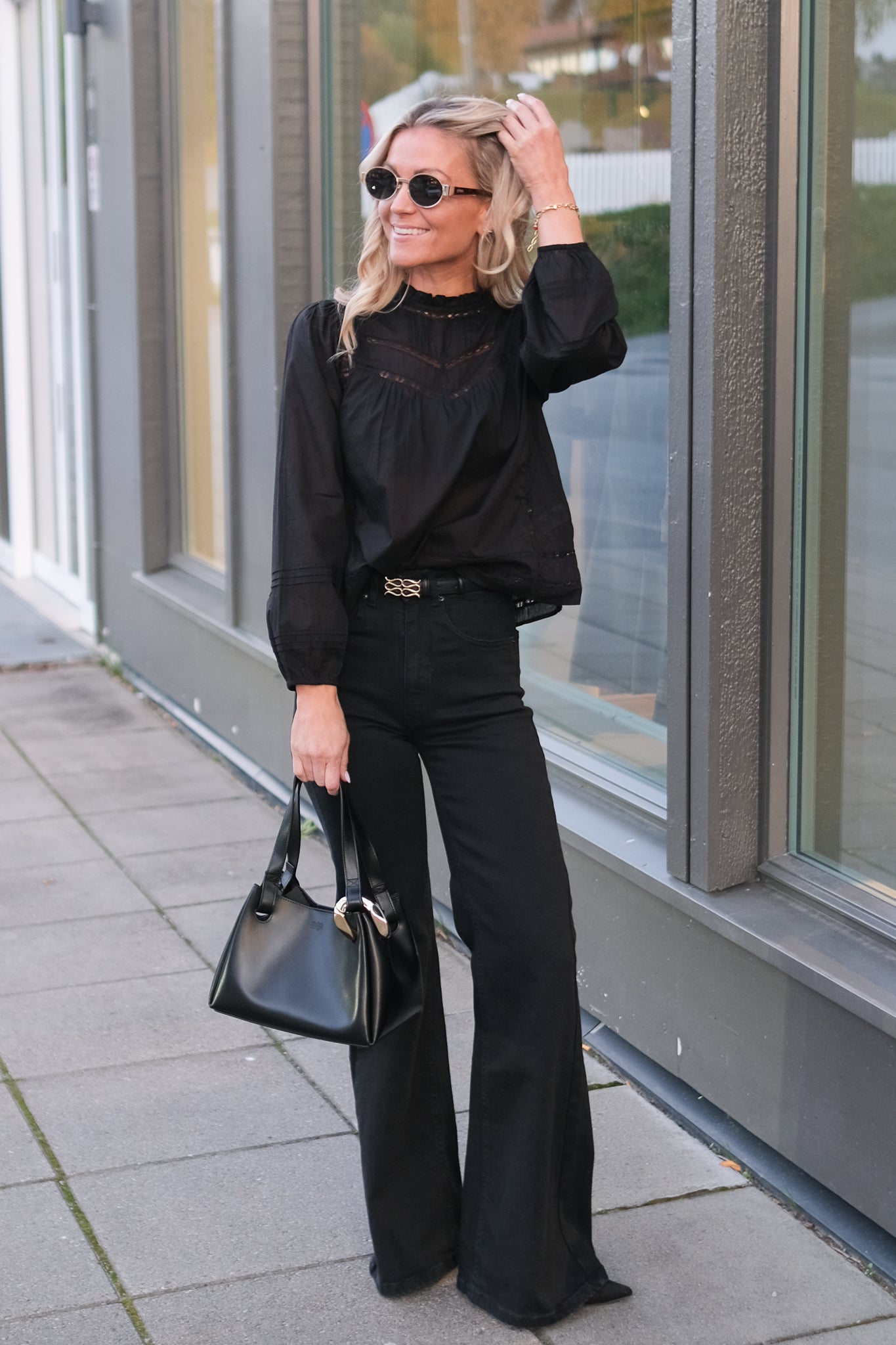 Reyna Blouse Black