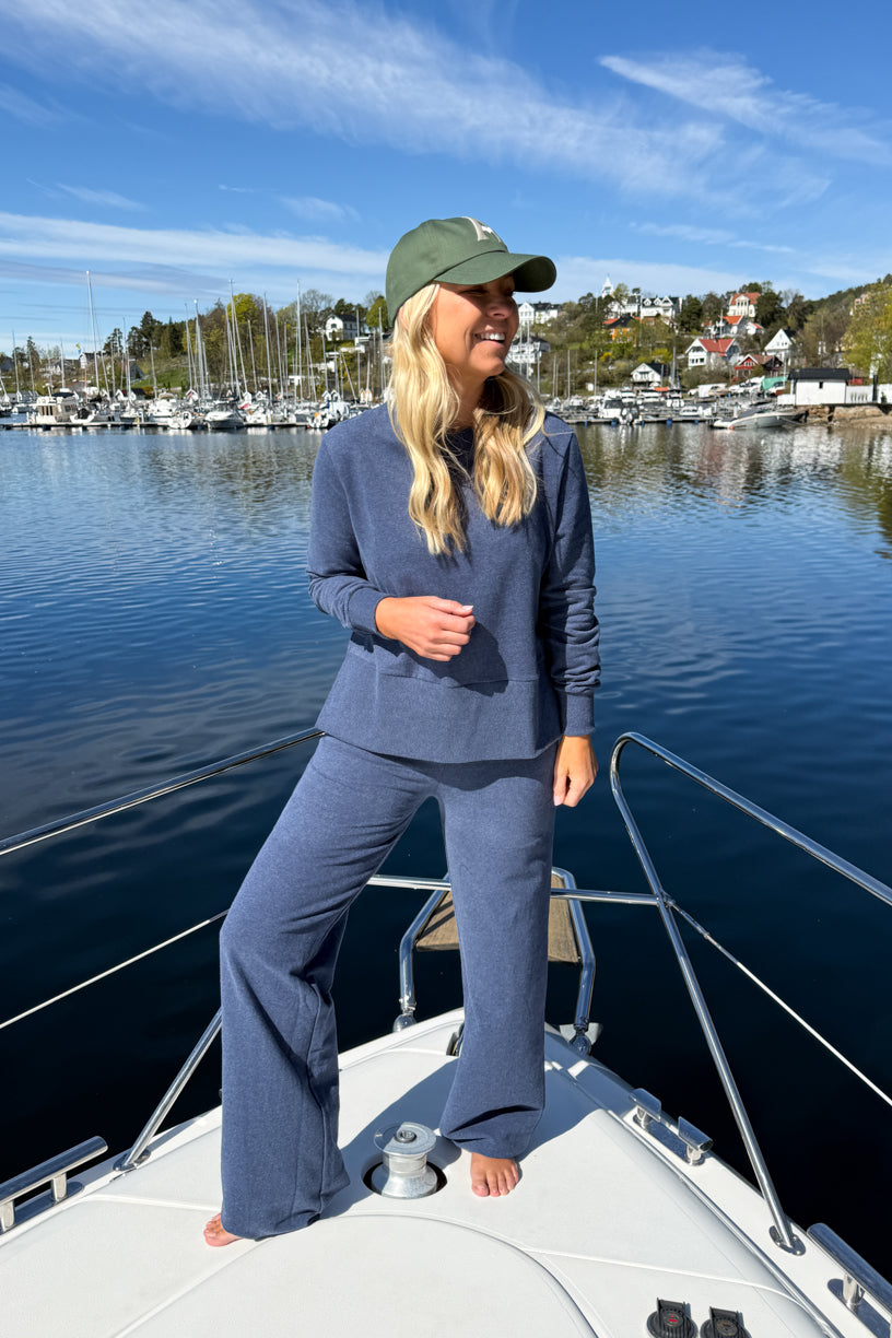 Tilly Pants Wide Denim Blue