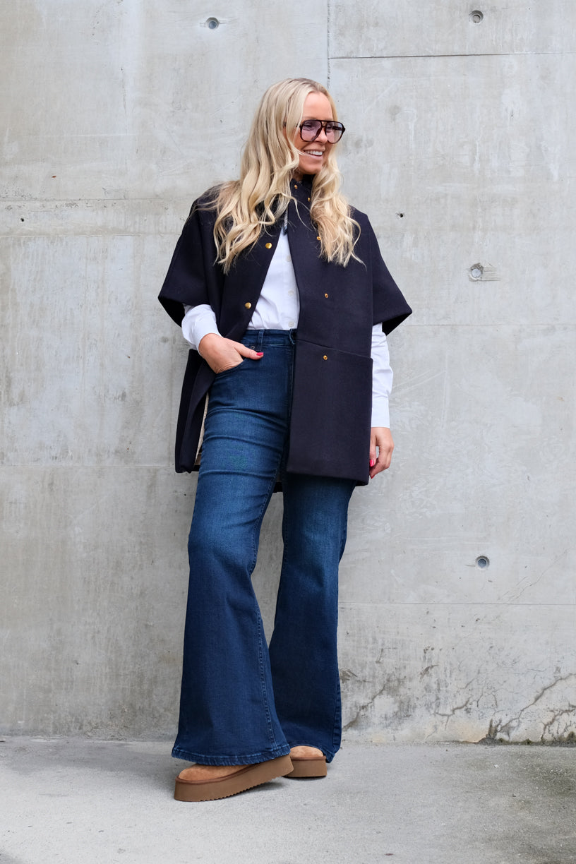 Short Mok Coat Navy