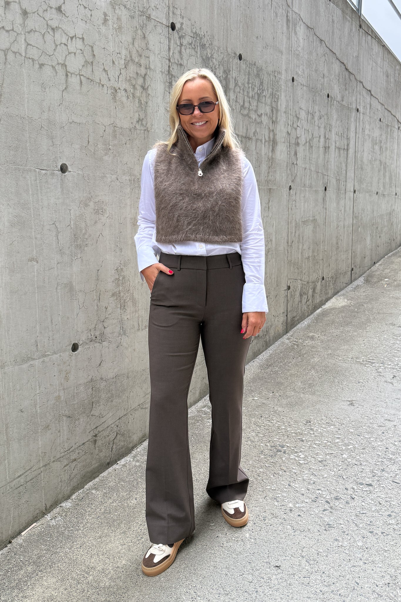 Belinda Chunky High Neck Brown