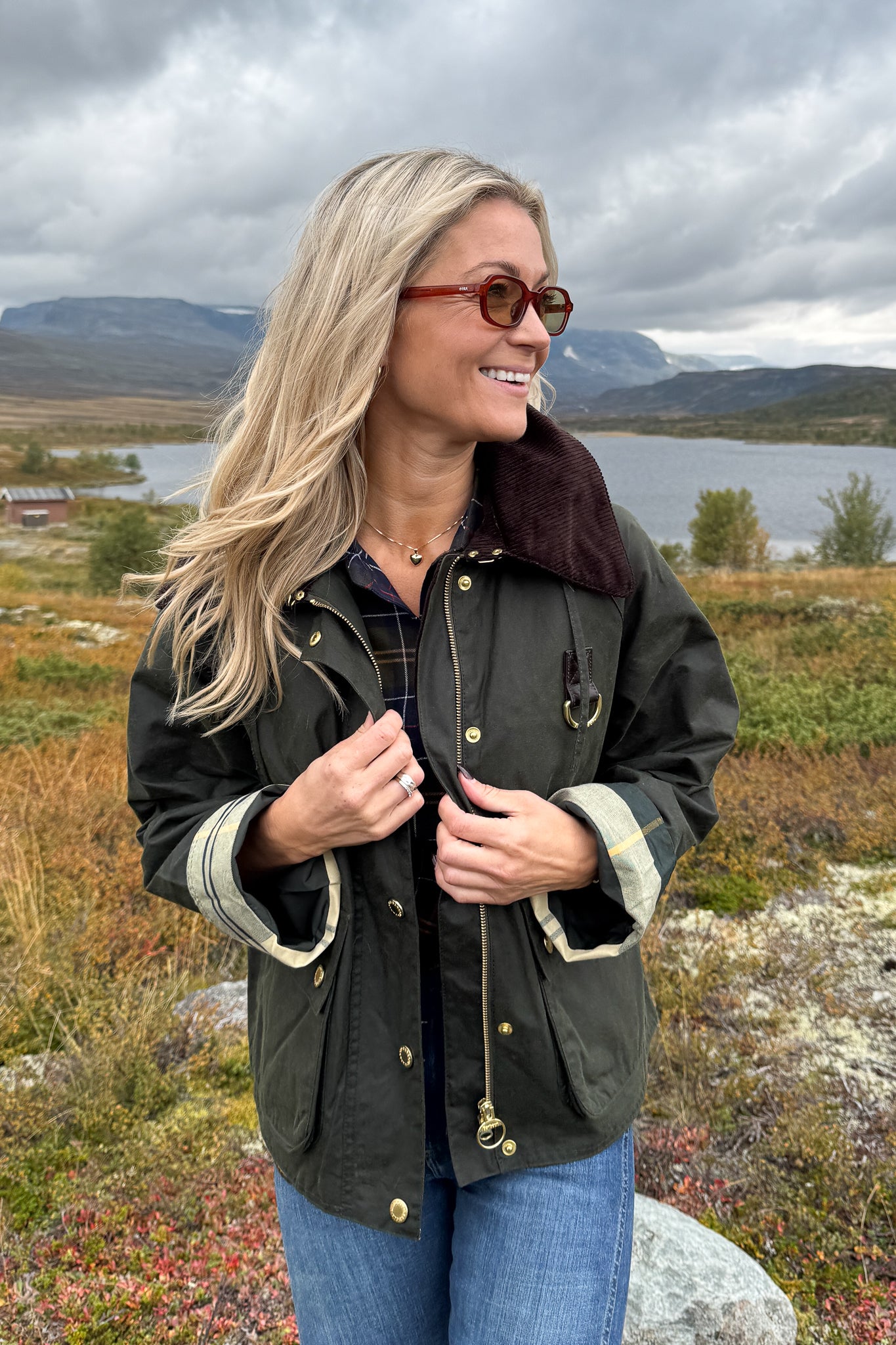 Reighton Wax Jacket Olive
