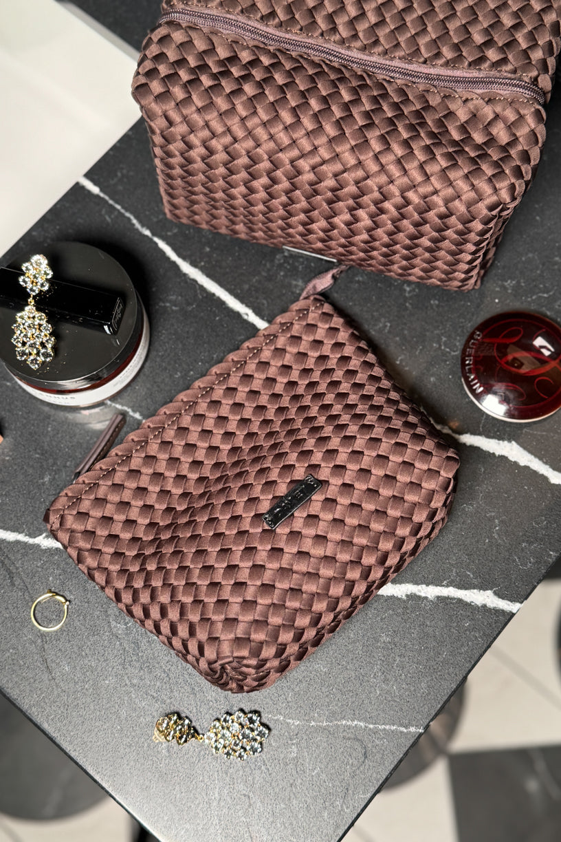 Day Braiding Pouch Small Chocolate Plum