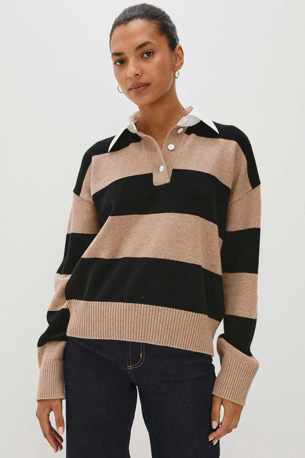 Paxton Sweater Oatmeal Black