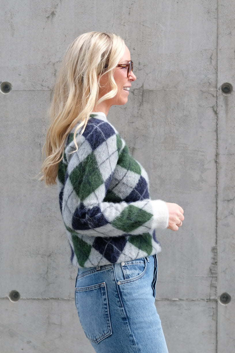 Fiona Argyle Navy Ivy Green