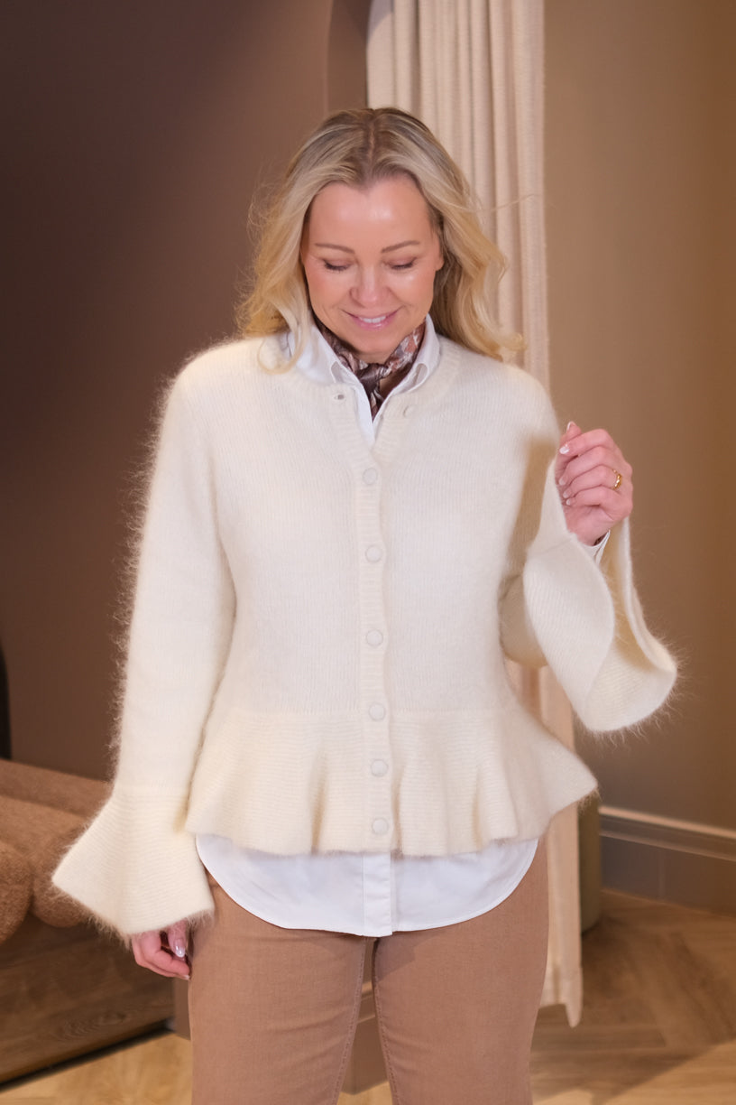 Maren Chunky Cardigan Bright White