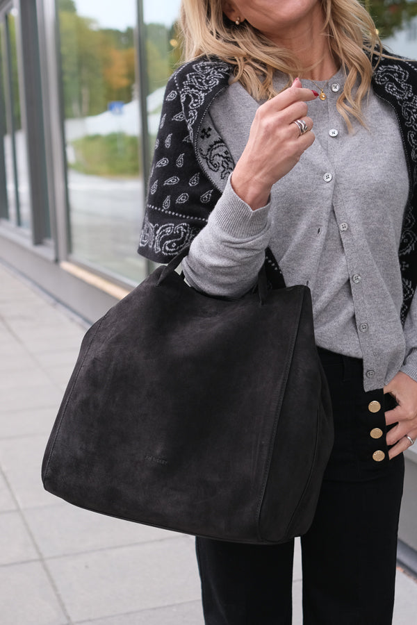 Sac Large Suede Ebony