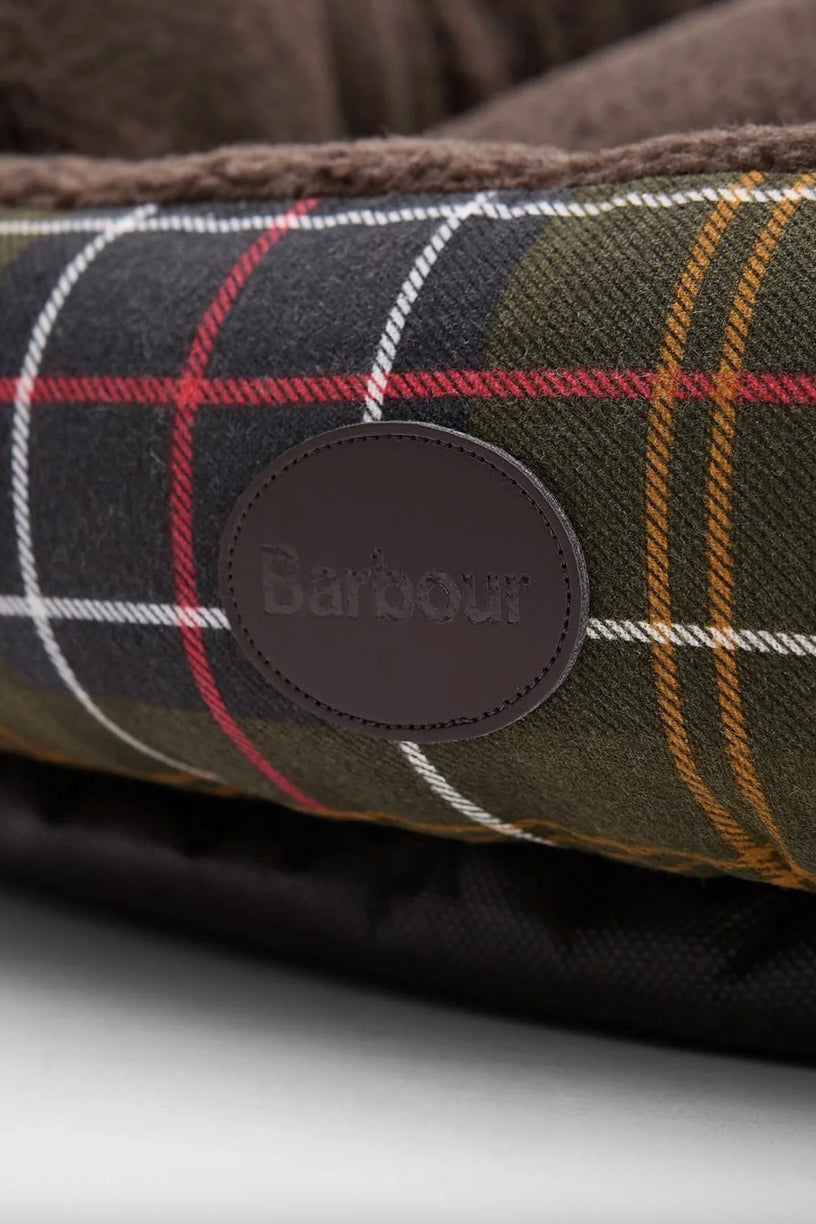 Dog Snuggle Bed 35" Classic Tartan
