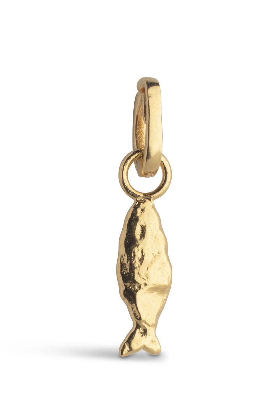 Flowing Fish Charm Gold