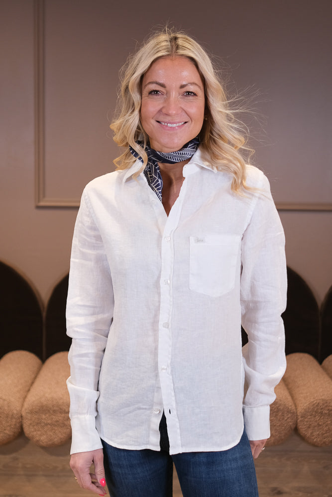 Lucas Linen Shirt White