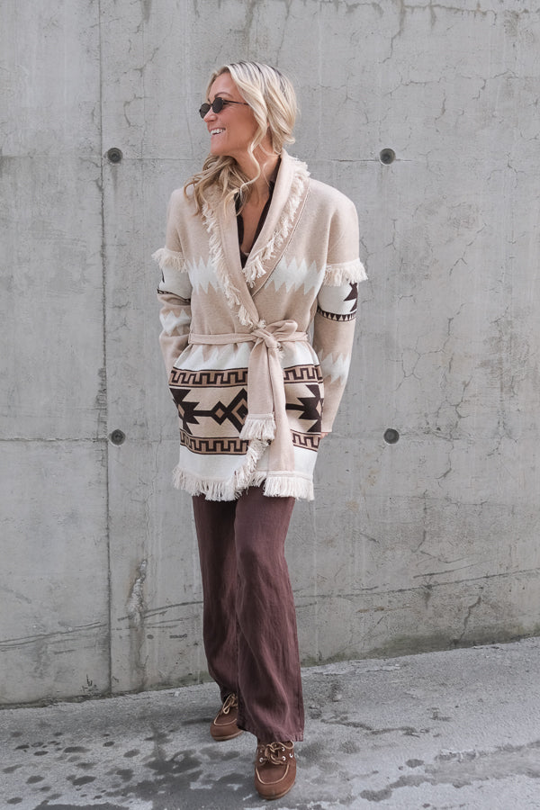 Avy Cardigan Sand Mix