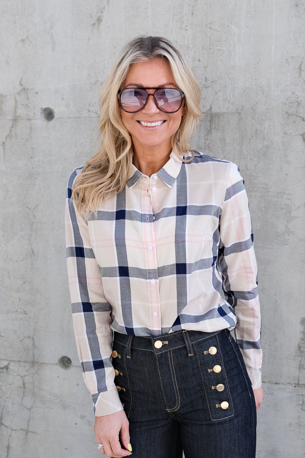 Bredon Check Shirt Cherry Blossom Tartan
