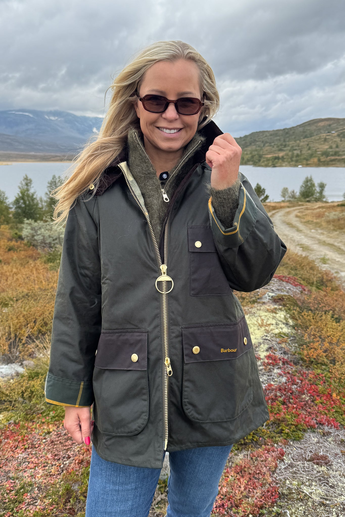 Luella wax jacket Olive