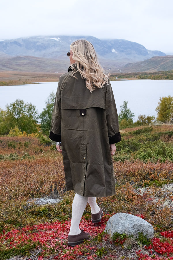 Checked Kirklees Wax Jacket Beech
